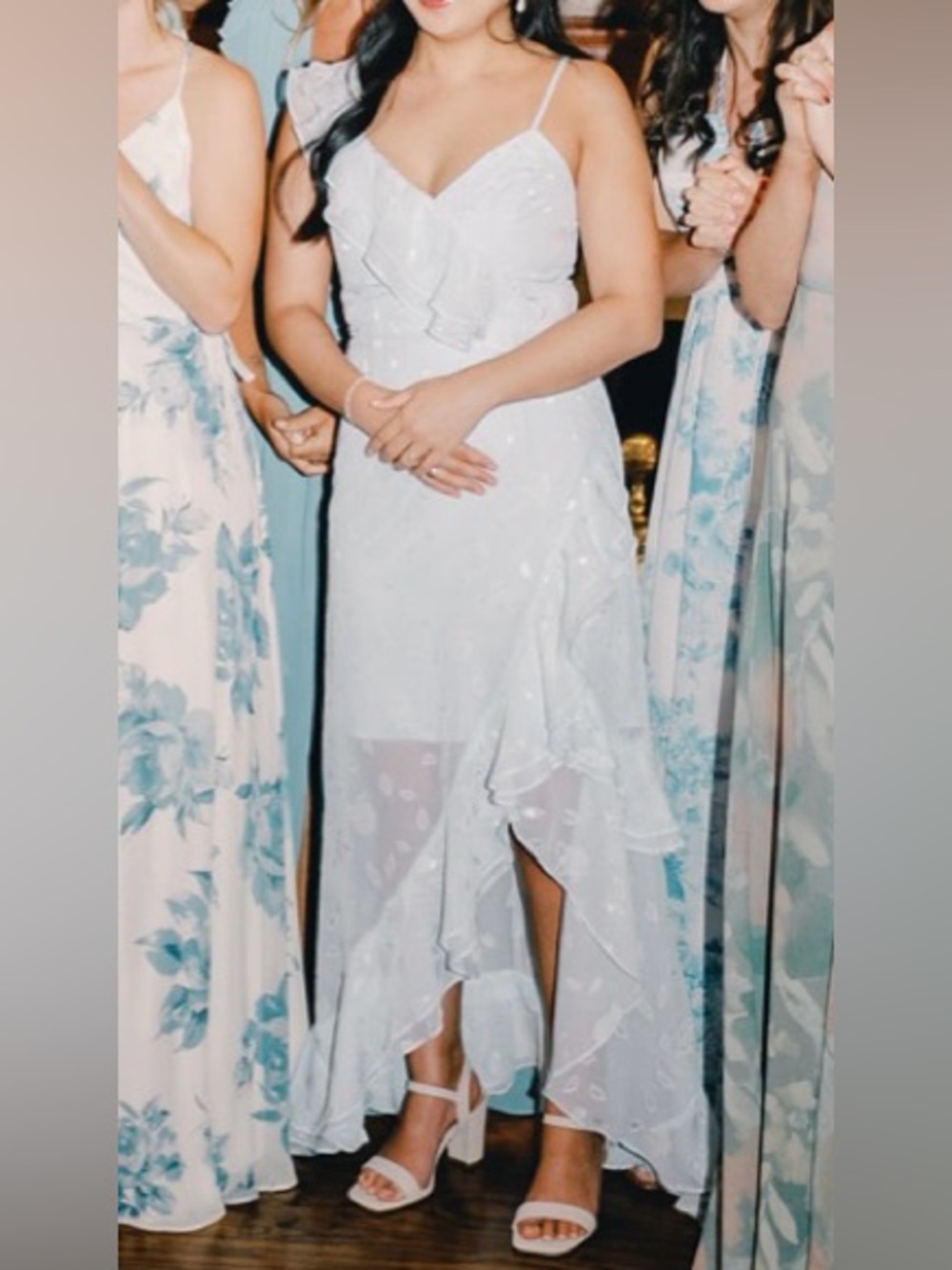 🩵 Lulus Light Blue Ruffle Dress 🩵 - Picture 3 of 4